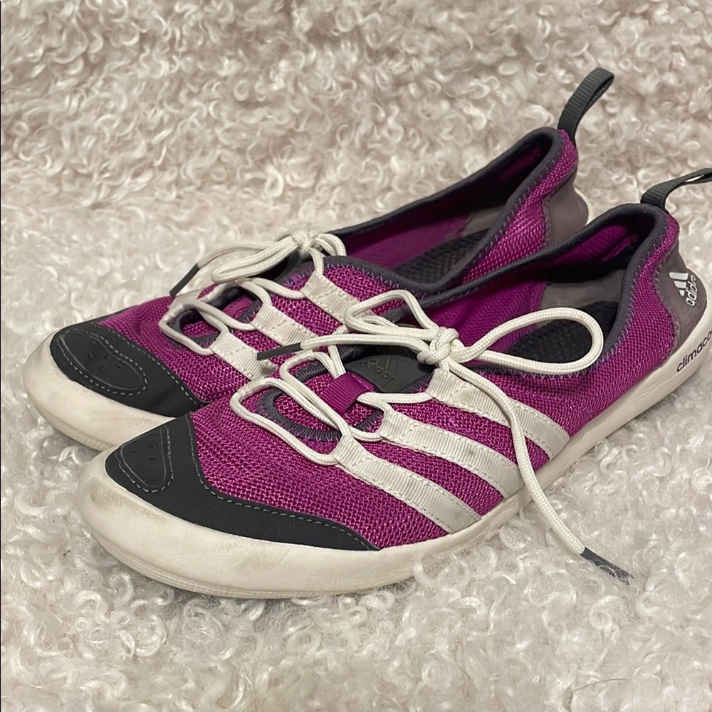 Adidas Climacool Boat Sleek Women's Pink and Black Athletic Shoes